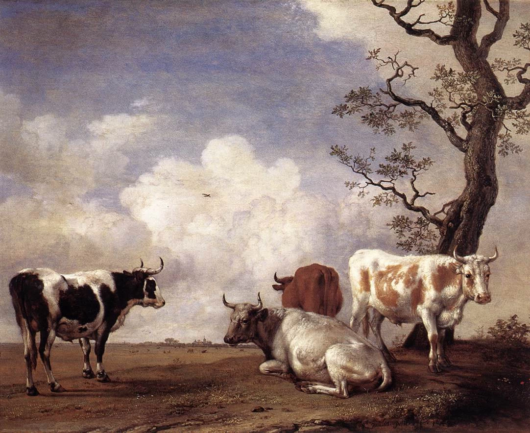 Quattro mucche - Galleria Sabauda, Torino